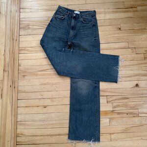 Zara High-Rise Straight Leg Jean, 8L